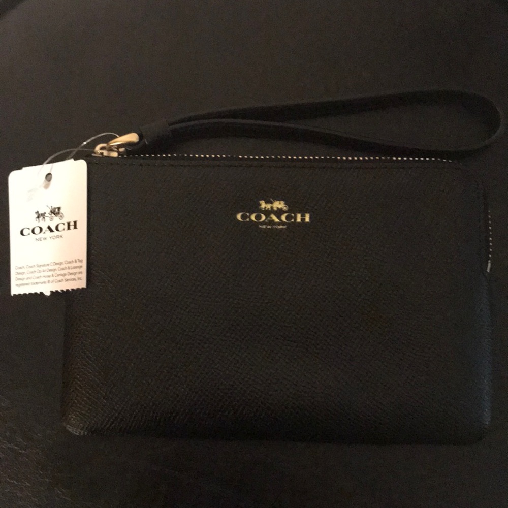 NWT BLACK COACH WRISTLET